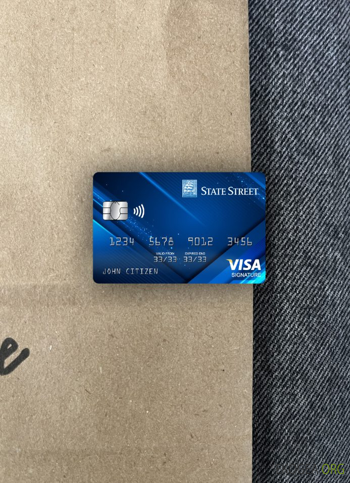 USA State Street Corporation carte de signature bancaire avant photolook